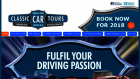 What Classic-car-tours.com website looked like in 2018 (6 years ago)