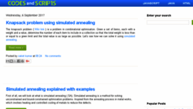 What Codesandscripts.com website looked like in 2018 (6 years ago)