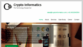 What Cryptoinformatics.com website looked like in 2018 (6 years ago)