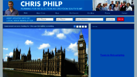 What Chrisphilp.com website looked like in 2018 (6 years ago)