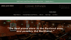 What Classicpianos.net website looked like in 2018 (6 years ago)