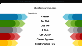 What Cheaterscarclub.com website looked like in 2018 (6 years ago)