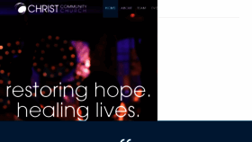 What Christcc.org website looked like in 2018 (6 years ago)