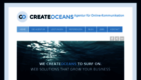 What Createoceans.com website looked like in 2018 (6 years ago)