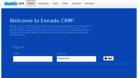 What Crm.eenadu.net website looked like in 2018 (6 years ago)