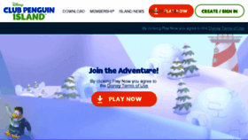 What Clubpenguin.com website looked like in 2018 (6 years ago)