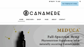 What Canamere.com website looked like in 2018 (6 years ago)