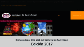 What Carnavaldesanmiguel.net website looked like in 2018 (6 years ago)