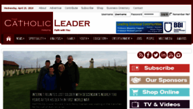 What Catholicleader.com.au website looked like in 2018 (5 years ago)