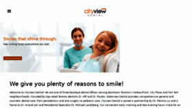 What Cityviewdentaltoronto.com website looked like in 2018 (6 years ago)