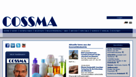 What Cossma.com website looked like in 2018 (6 years ago)
