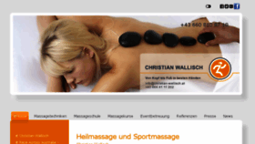 What Christian-wallisch.at website looked like in 2018 (6 years ago)