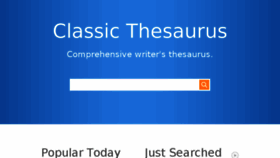 What Classicthesaurus.com website looked like in 2018 (6 years ago)