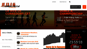 What Corredors.cat website looked like in 2018 (5 years ago)