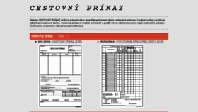 What Cestovnyprikaz.sk website looked like in 2018 (5 years ago)