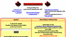 What Canadiansocialresearch.net website looked like in 2018 (6 years ago)