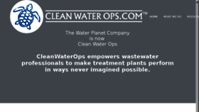 What Cleanwaterops.com website looked like in 2018 (6 years ago)