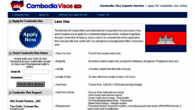What Cambodiavisas.com website looked like in 2018 (6 years ago)