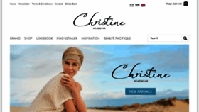 What Christineheadwear.com website looked like in 2018 (6 years ago)