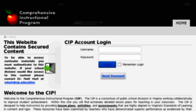 What Cip.education website looked like in 2018 (6 years ago)