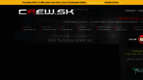 What Crew.sk website looked like in 2018 (5 years ago)