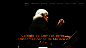 What Colegiocompositores-la.org website looked like in 2018 (6 years ago)