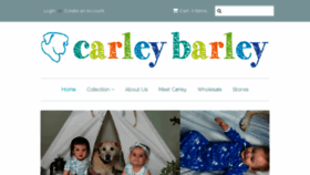 What Carleybarley.com website looked like in 2018 (5 years ago)