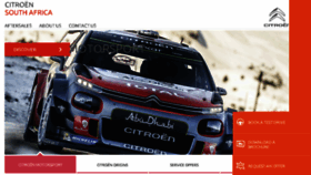 What Citroen.co.za website looked like in 2018 (6 years ago)