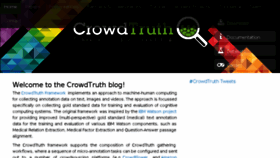 What Crowdtruth.org website looked like in 2018 (6 years ago)