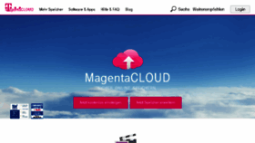What Cloud.telekom-dienste.de website looked like in 2018 (6 years ago)