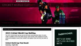 What Cricket-worldcup.net website looked like in 2018 (6 years ago)
