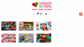What Corazondepapel.cl website looked like in 2018 (6 years ago)
