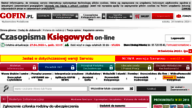 What Czasopismaksiegowych.gofin.pl website looked like in 2018 (6 years ago)