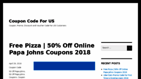 What Couponcodeforus.com website looked like in 2018 (6 years ago)