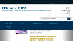 What Cemworldusa.com website looked like in 2018 (6 years ago)