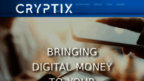 What Cryptix.ag website looked like in 2018 (6 years ago)