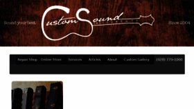 What Customsoundinstruments.com website looked like in 2018 (6 years ago)