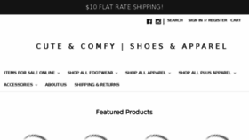What Cutecomfyshoes.com website looked like in 2018 (6 years ago)