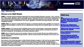 What Cendi.gov website looked like in 2018 (6 years ago)