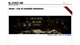 What Coh2db.com website looked like in 2018 (6 years ago)