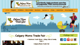 What Calgarymomstradefair.ca website looked like in 2018 (5 years ago)