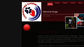 What Committedcanine.org website looked like in 2018 (6 years ago)
