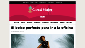 What Canalmujer.com website looked like in 2018 (6 years ago)