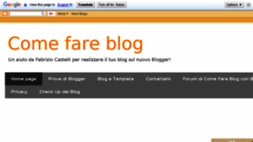 What Comefareblog.com website looked like in 2018 (6 years ago)