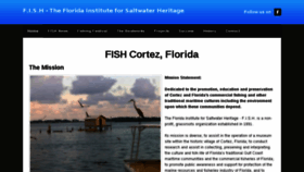 What Cortez-fish.org website looked like in 2018 (6 years ago)