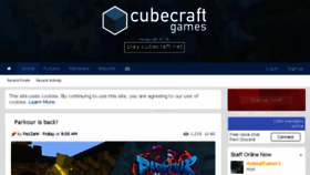 What Cubecraft.net website looked like in 2018 (6 years ago)