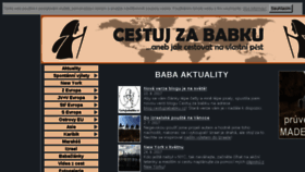 What Cestujzababku.cz website looked like in 2018 (5 years ago)