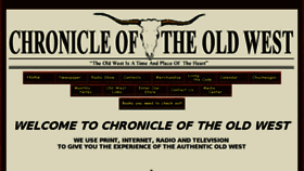 What Chroniclesoftheoldwest.com website looked like in 2018 (6 years ago)