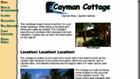What Caymancottage.com website looked like in 2018 (6 years ago)