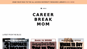 What Careerbreakmom.com website looked like in 2018 (6 years ago)